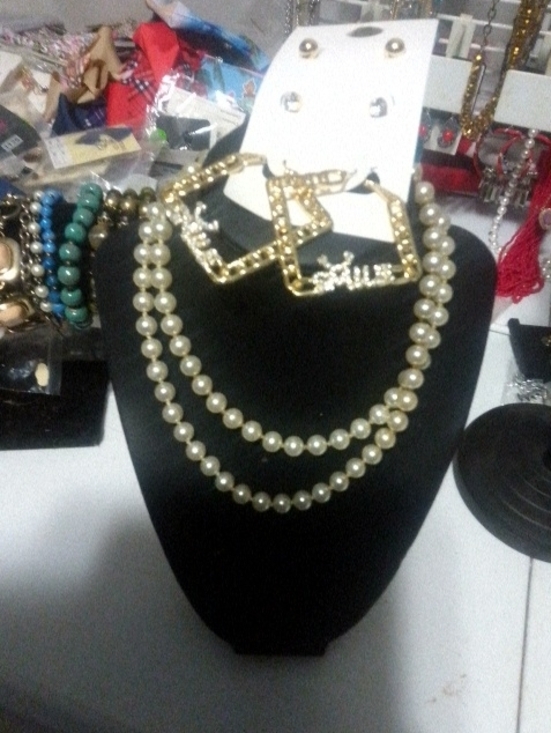 Jewelry - Gold-Tone Faux Pearl Double Strand Necklace - Unbranded